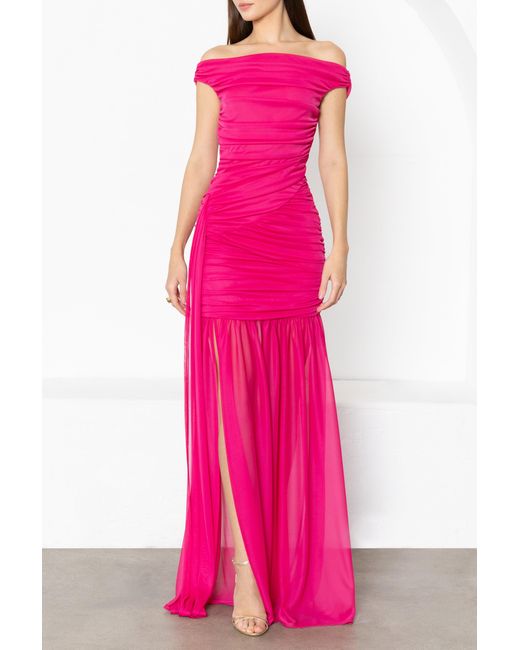Black Halo Pink Amara Gown
