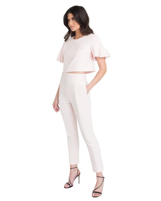 white jumpsuit two piece