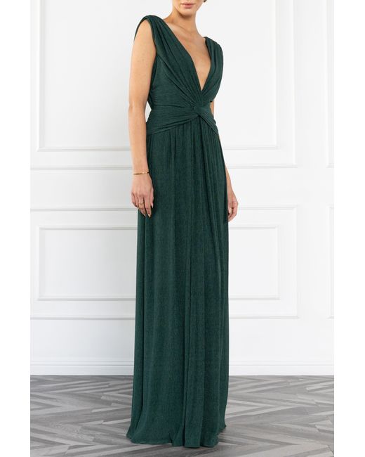Black Halo Green Eliora Gown
