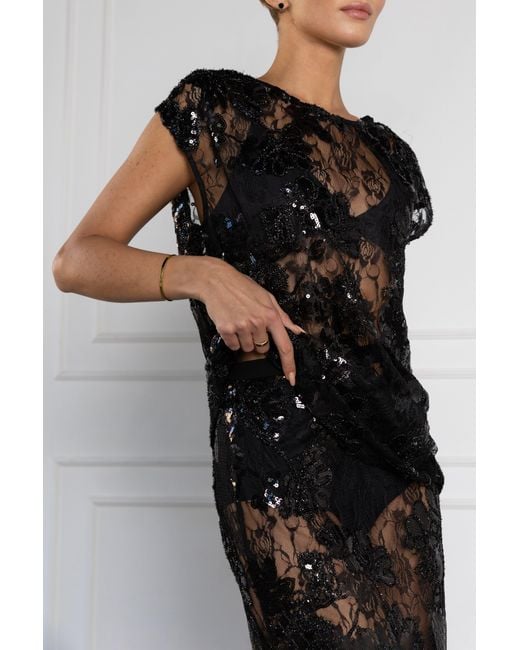Black Halo Blue Etherea 2 Pc Midi - Floral