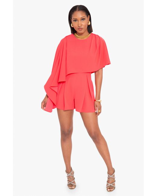 Black Halo Red Rayna Playsuit