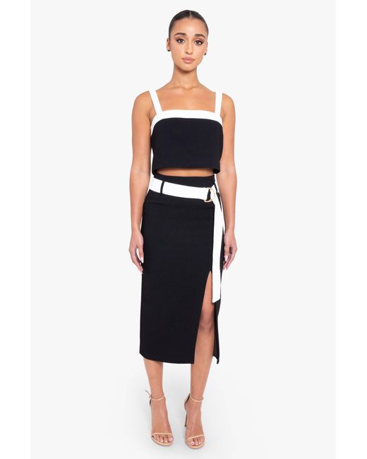 Black Halo Katriona Two Piece Sheath in Black Lyst UK