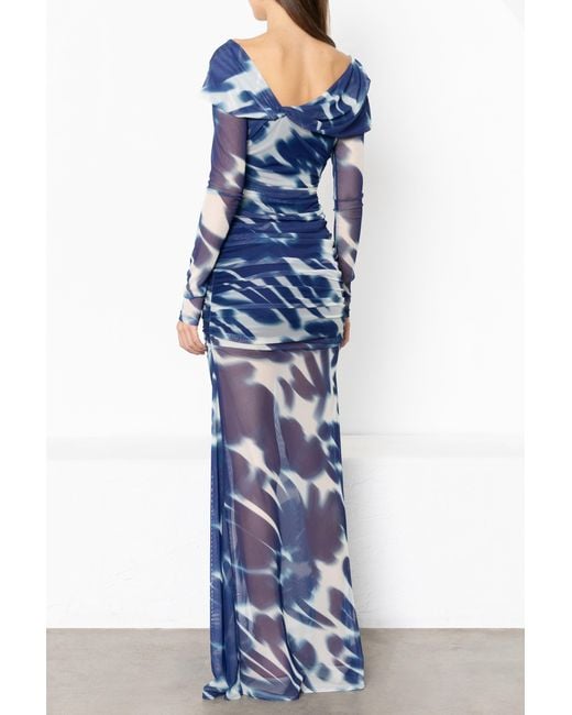 Black Halo Blue Dina Maxi Dress