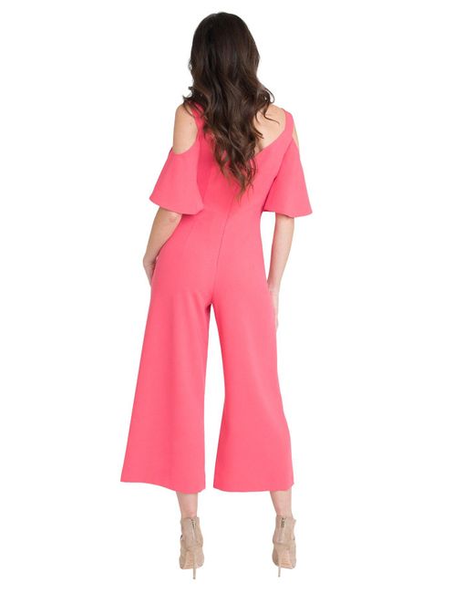 black halo pink jumpsuit