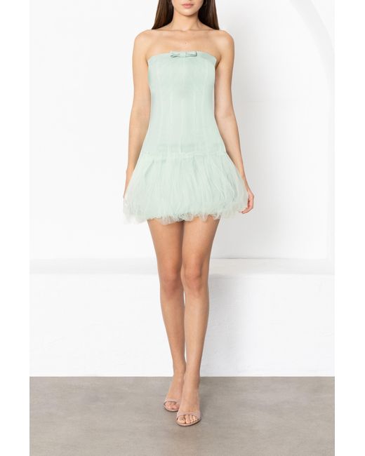 Black Halo Green Susy Mini Dress