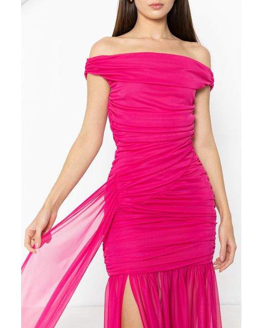 Black Halo Pink Amara Gown