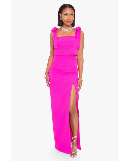 Black Halo Pink Clayton 2 Pc Gown