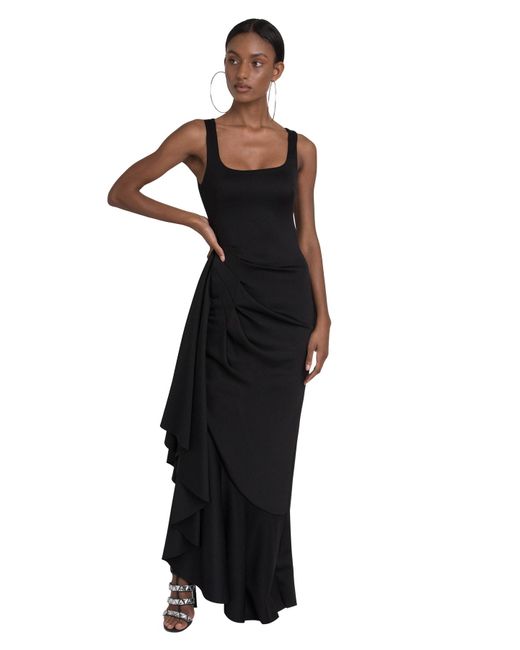 Black Halo Neoprene Jewel Gown in Black - Lyst