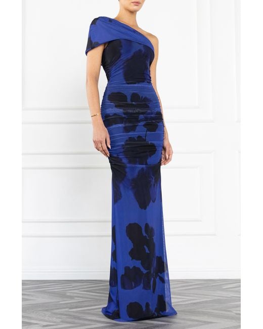 Black Halo Blue Rosario Maxi Dress