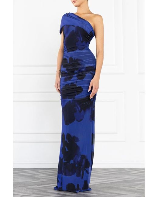 Black Halo Blue Rosario Maxi Dress
