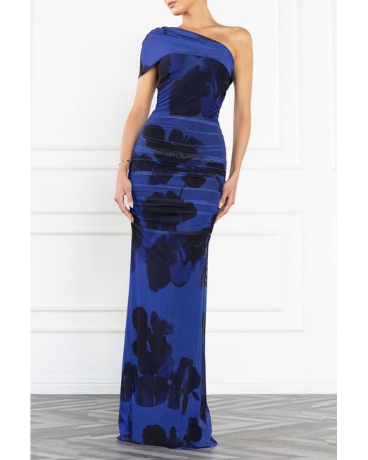 Black Halo Blue Rosario Maxi Dress
