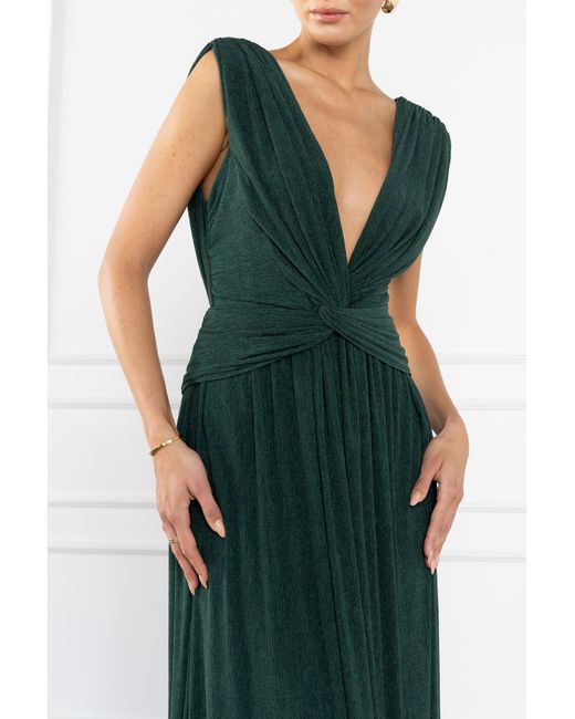 Black Halo Green Eliora Gown