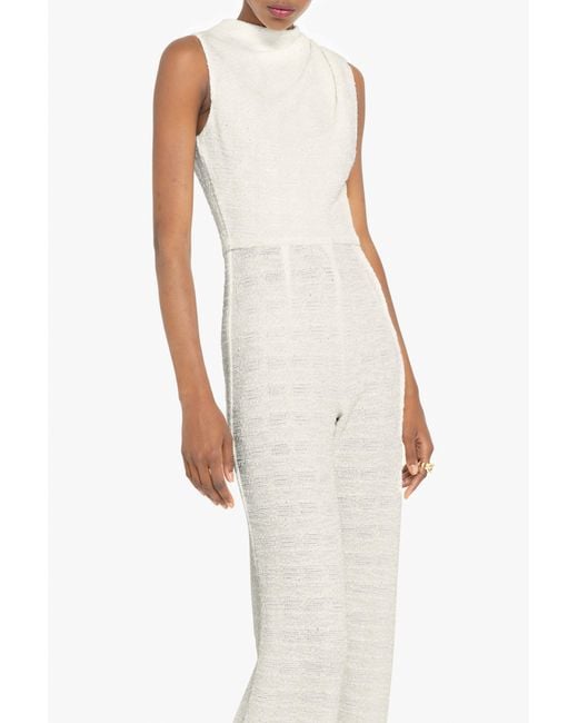 Black Halo White Corrine Jumpsuit