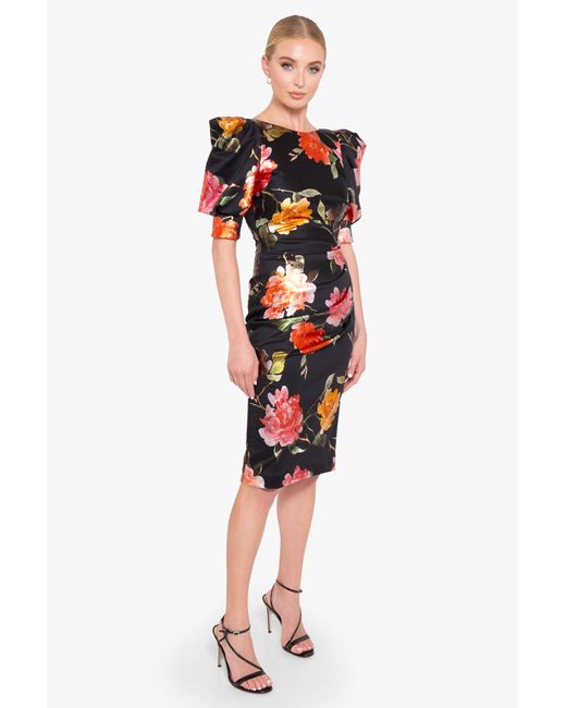 open lace back dress Black Halo main image 1