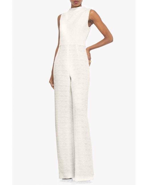 Black Halo White Corrine Jumpsuit
