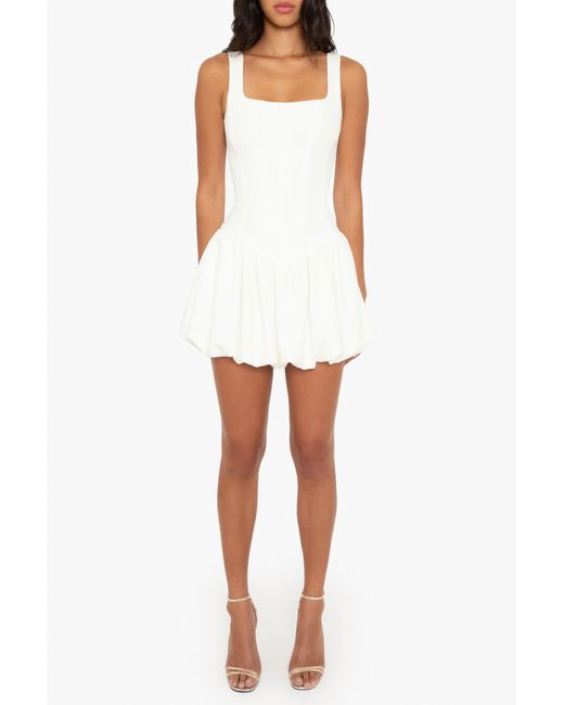 Black Halo White Birdie Mini Dress