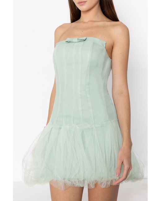 Black Halo Green Susy Mini Dress