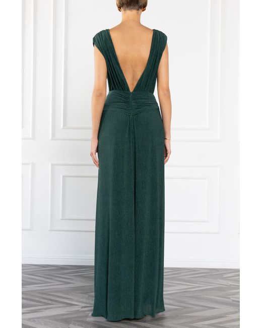 Black Halo Green Eliora Gown