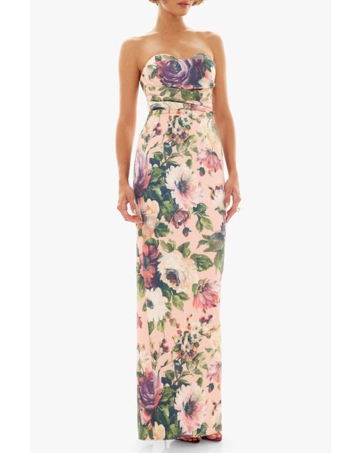 Black Halo Multicolor Leonora Gown