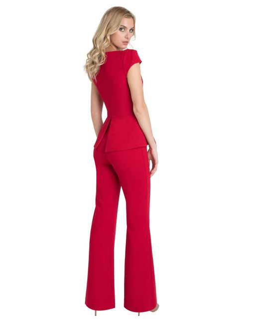 black halo red jumpsuit