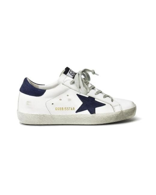 Golden Goose Sneakers Superstar_white-dark Navy Star in Blue | Lyst