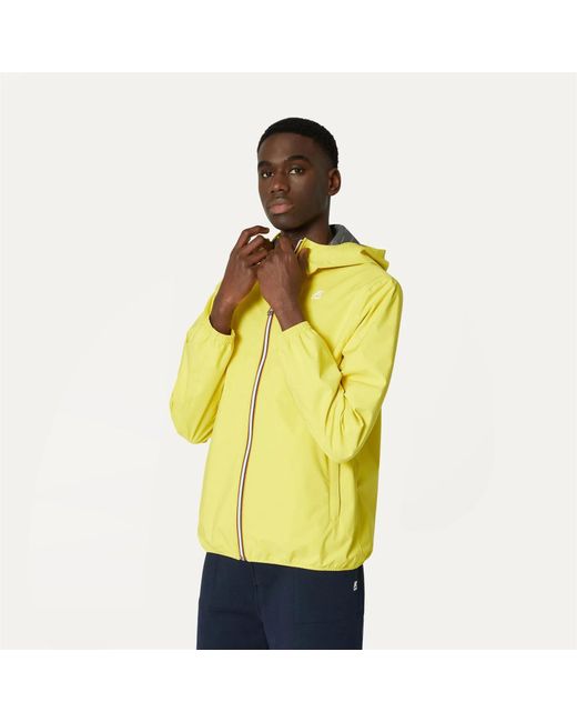 zeemijl Outlook Aan het liegen K-Way Jack Stretch Dot Jacket Yellow for Men | Lyst