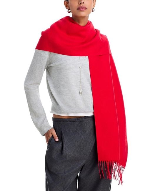Echo Red Double Face Scarf
