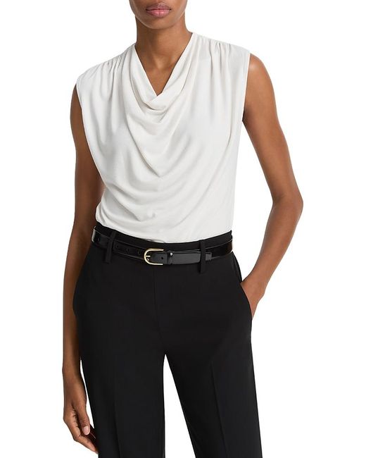 Vince White Draped Top