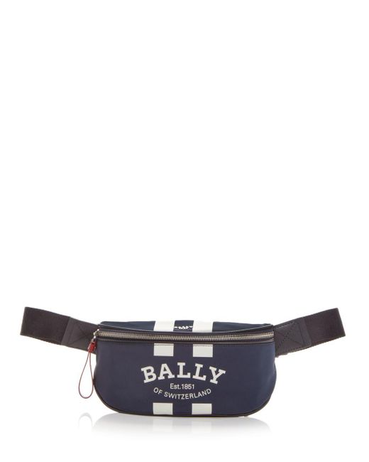 Bally Synthetic Flynos Nylon Belt Bag in Midnight (Blue) for Men - Lyst