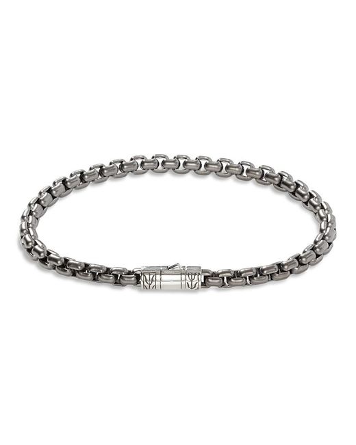 John Hardy Metallic Sterling With Rhodium Classic Chain Bracelet for men