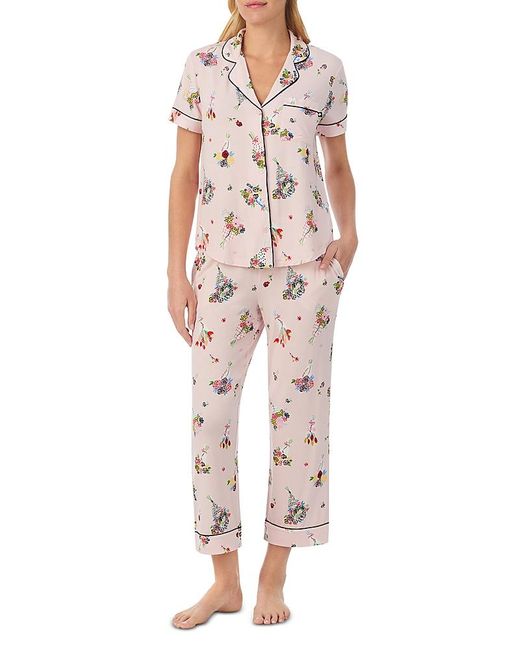 Kate Spade Multicolor Floral Short Sleeve Pajama Set