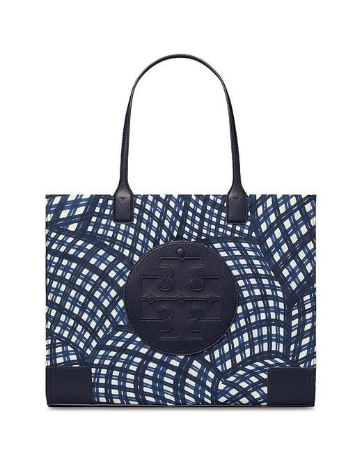 Tory Burch Blue Ella Printed Tote