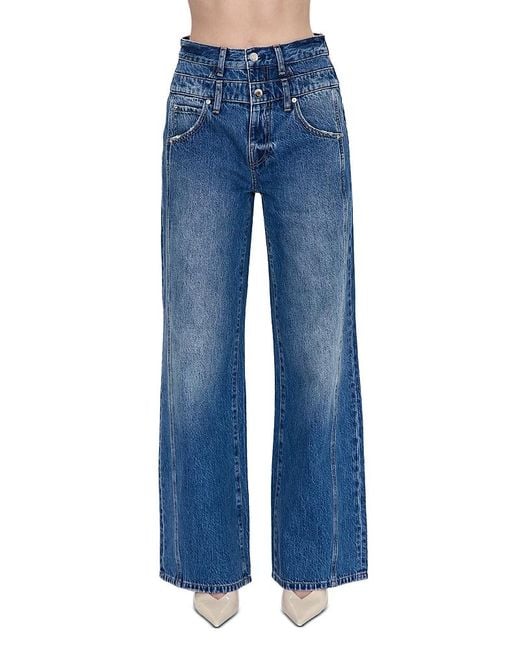 Pistola Blue Caleb High Rise Relaxed Jeans
