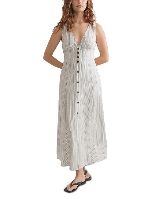 Camila Maxi Dress in Navy Stripe main image 0