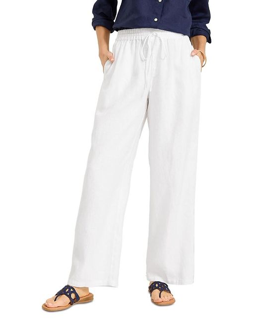 Tommy Bahama White Two Palms Linen Easy Pants