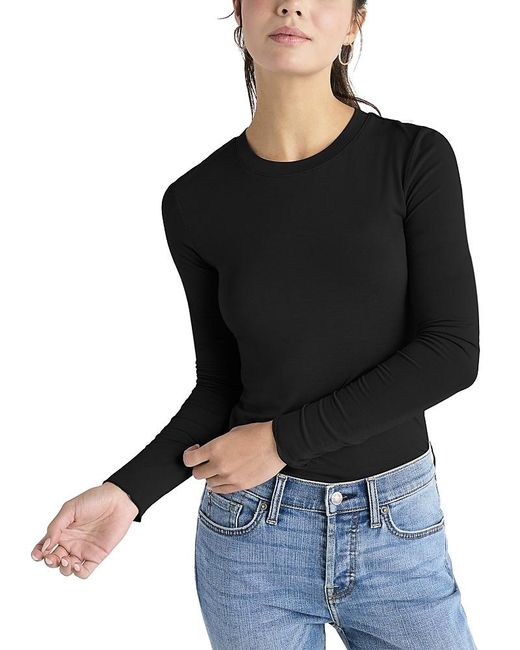 Splendid Black Long Sleeve Tee
