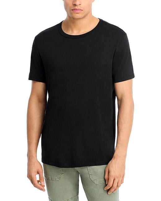 Marine Layer Black Signature Crewneck Solid Tee for men