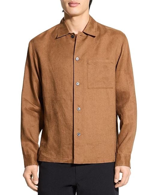Theory Brown Light Shirt for men