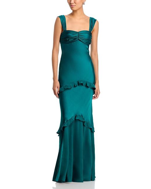 Saloni Green Selma Dress