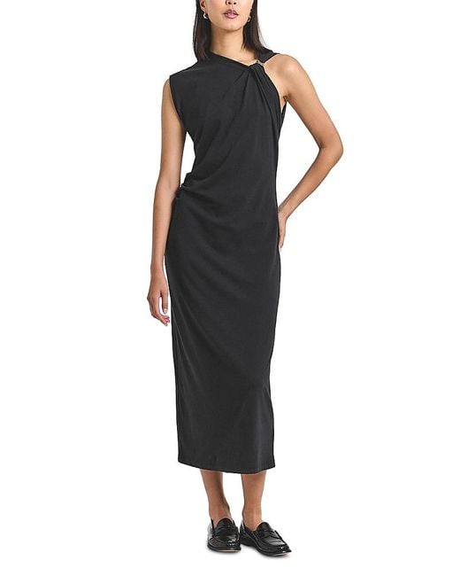 10 Crosby Derek Lam Black Evelise Asymmetric Dress