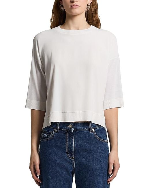 Peserico White Wool Tee