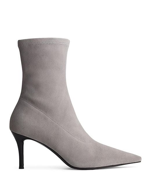 Rag & Bone Gray 75Mm Mercer Suede Ankle Boots