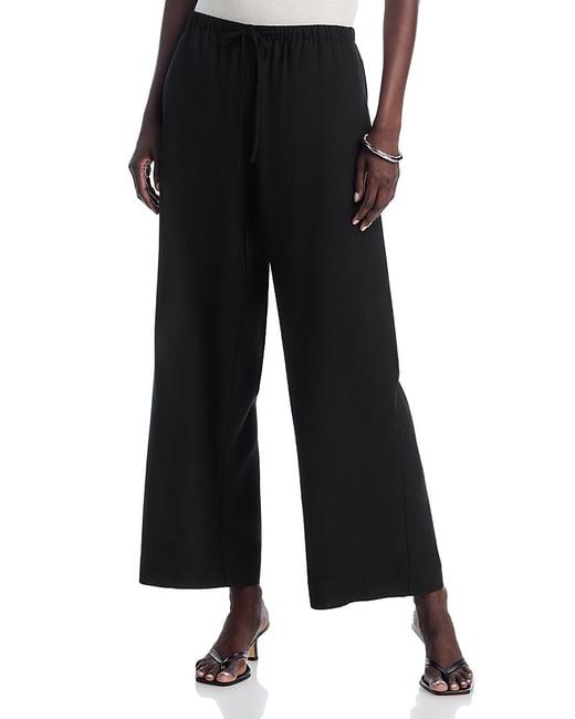 SINGLE THREAD Black Tie Front Pants