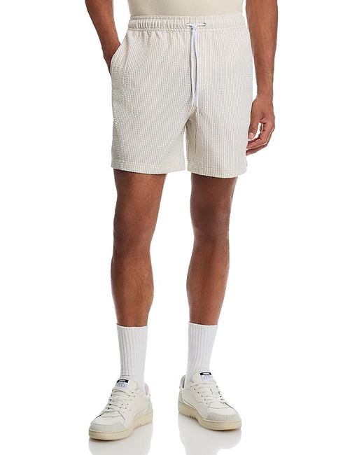 Rails White La Brea Drawstring Shorts for men
