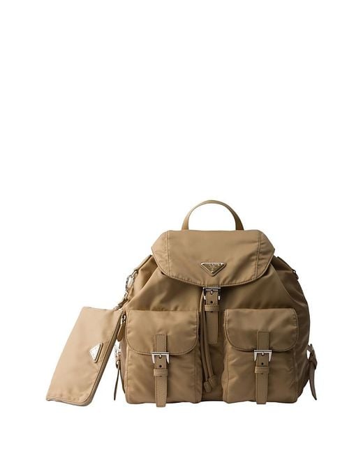 Prada Natural Medium Re-Nylon Backpack for men