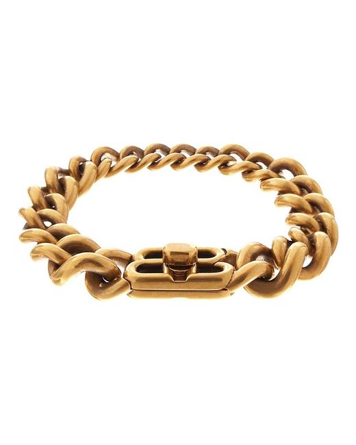 Balenciaga Metallic Monaco Chain Bracelet