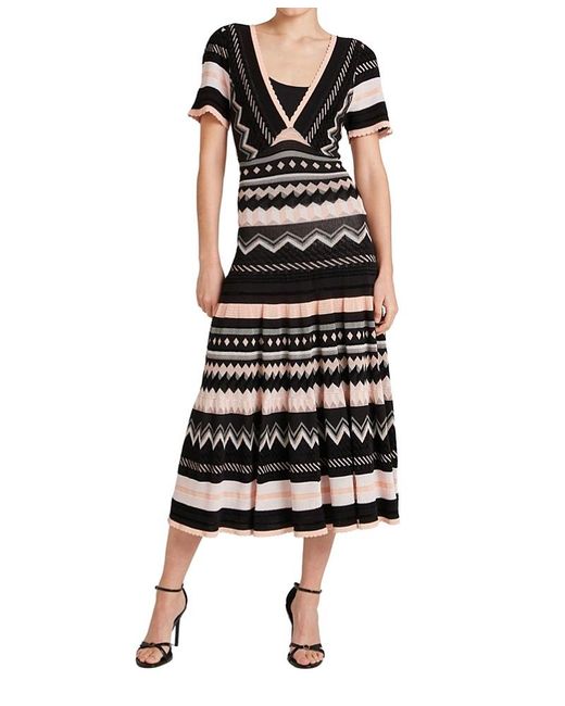 temperley london knit dress Meryl V-Neck in Black Ebay