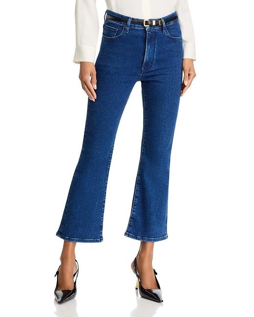 FRAME Blue The Reboot High Rise Ankle Bootcut Jeans
