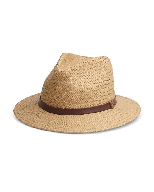 Rag & Bone Natural Packable Straw Fedora