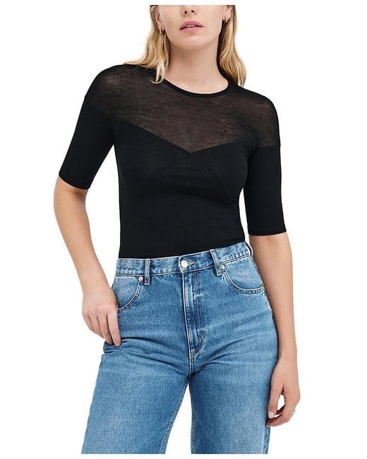 MARCELLA Black Adeline Top